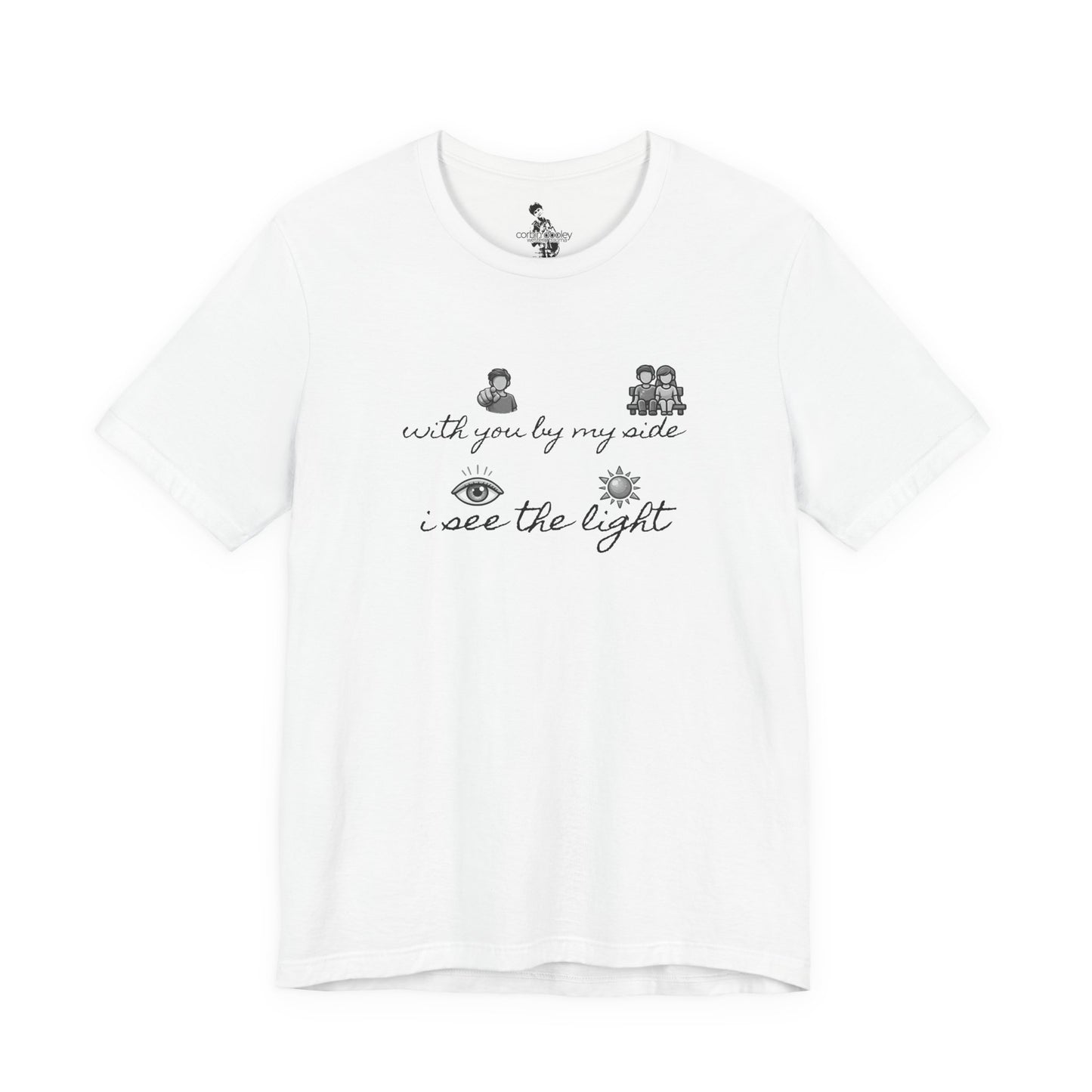 See The Light Western Trauma Lyric White T-Shirt
