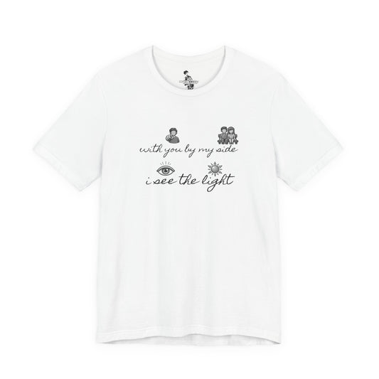 See The Light Western Trauma Lyric White T-Shirt