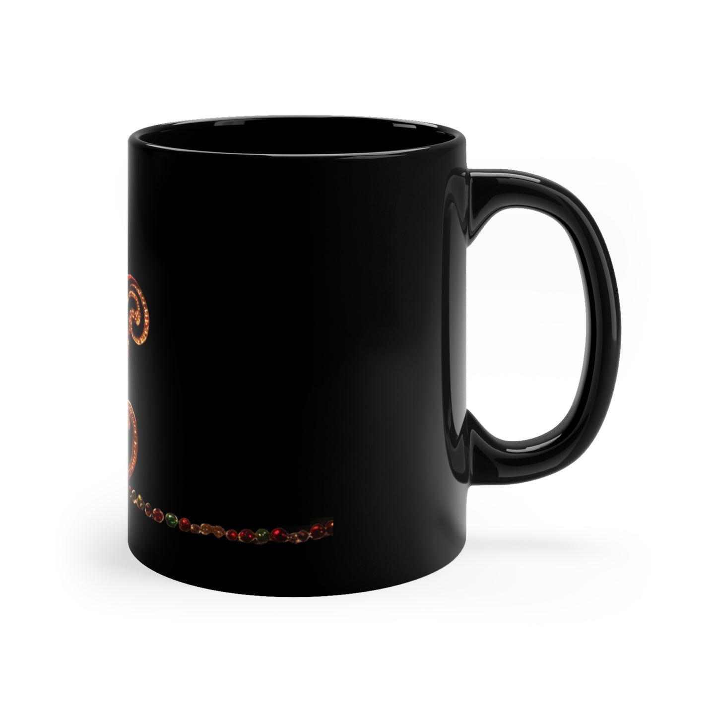Ramleak Sleigh Queen Black Coffee Mug, 11oz