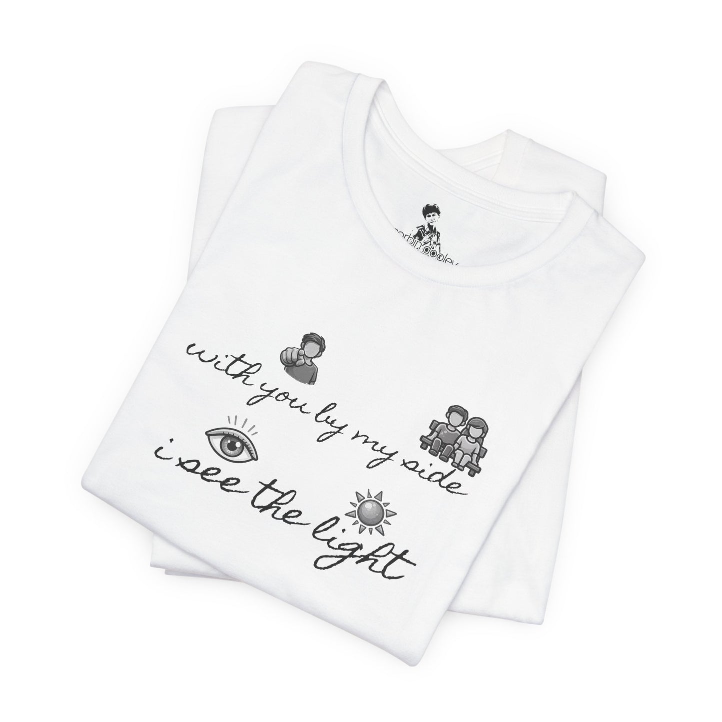 See The Light Western Trauma Lyric White T-Shirt