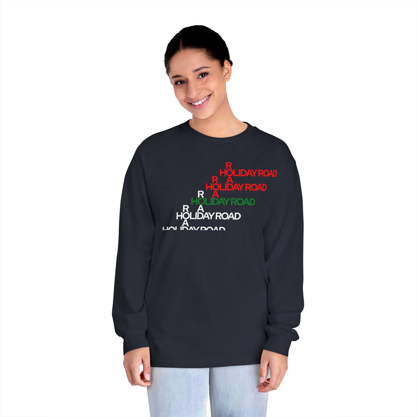 Holiday Road Angle Stack Long Sleeve T-Shirt