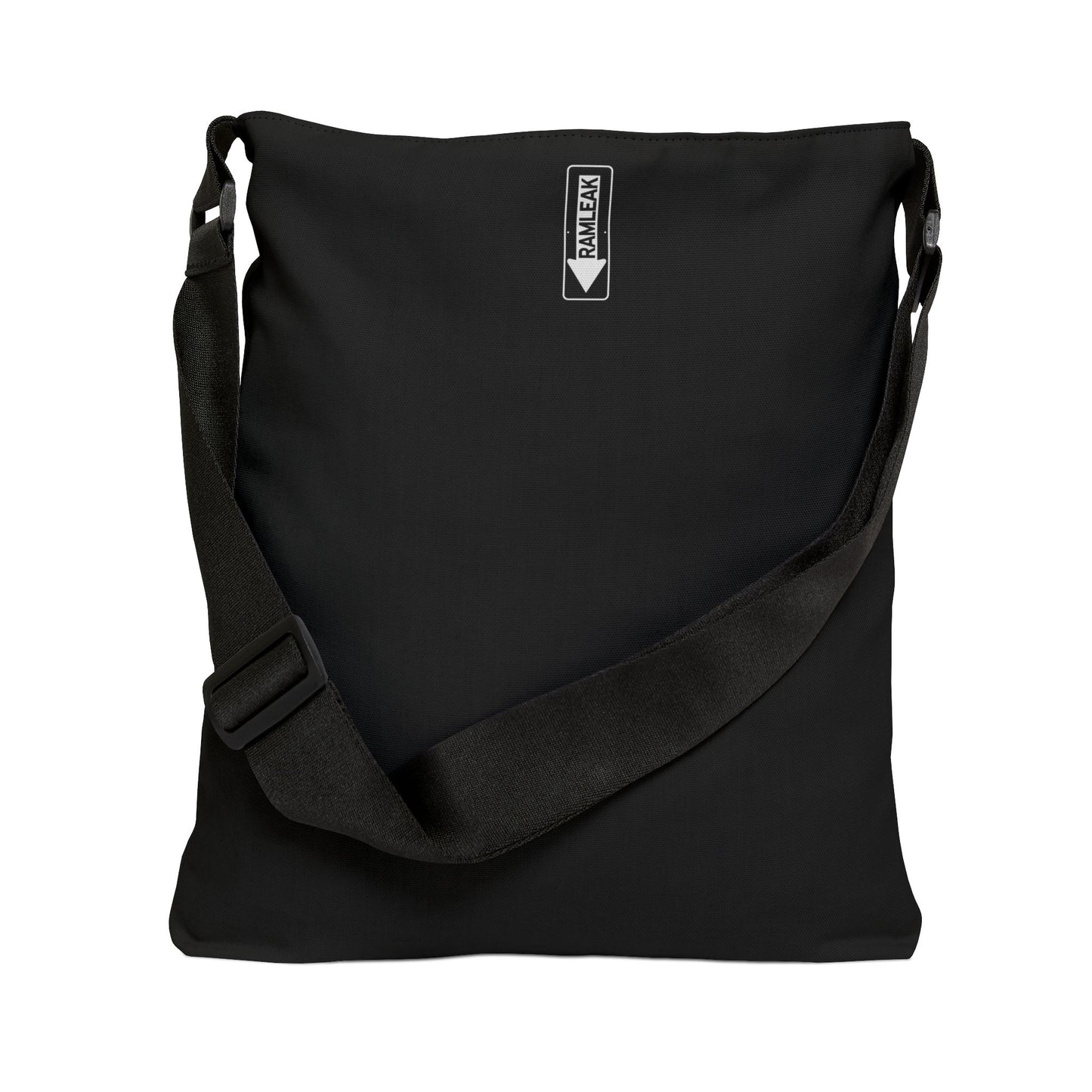 Ramleak One Way Black Adjustable Tote Bag